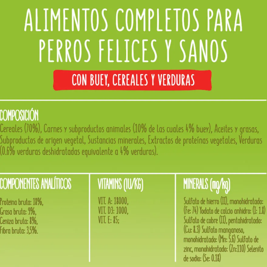Friskies Adult Buey y Verduras pienso para perros