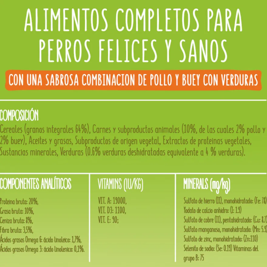 Friskies Adult Pollo y Verduras pienso para perros