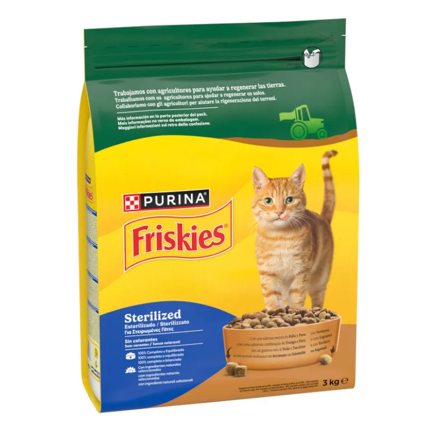 Friskies Sterilized Pollo y Pavo con Verduras pienso para gatos