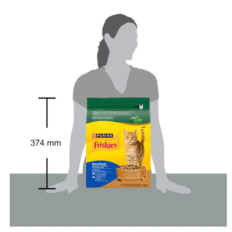 Friskies Sterilized Pollo y Pavo con Verduras pienso para gatos