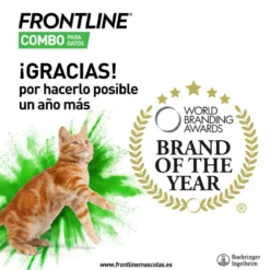 Frontline Combo Pipetas Antiparasitarias para gatos y hurones