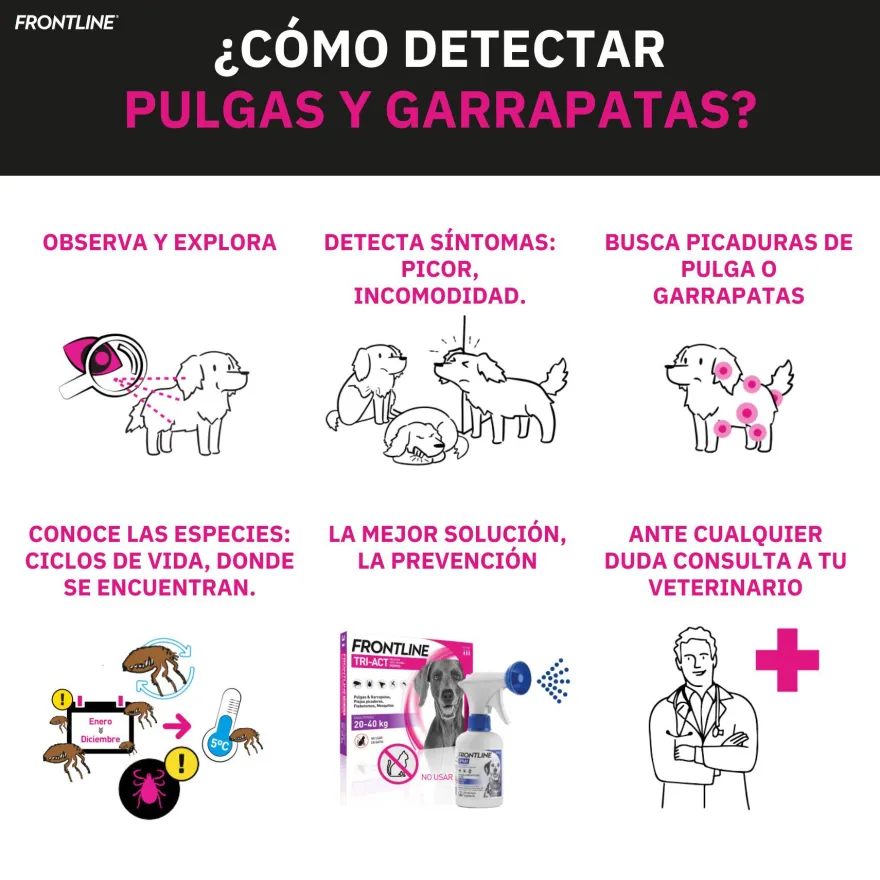 Frontline Spray Antiparasitario para perros y gatos