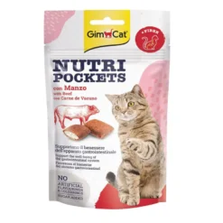 GimCat Bocaditos Nutri Pockets Buey para gatos