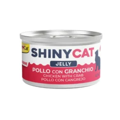 GimCat Shiny Filet Pollo y Cangrejos Lata para gatos