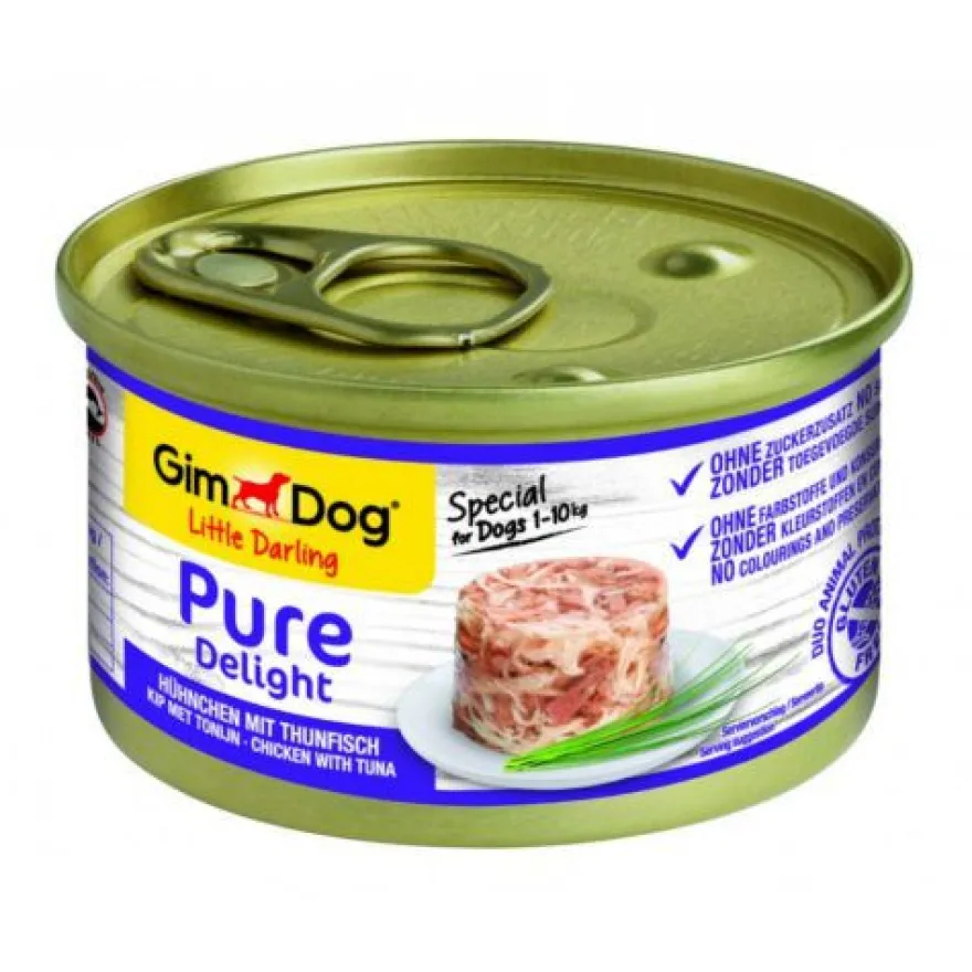 Gimdog Pure Delight Pollo con Atún lata para perros