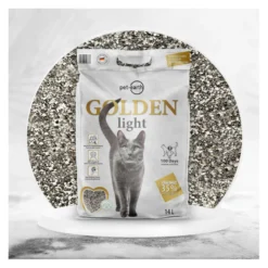 Golden Grey Light Arena Aglomerante para gatos