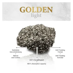 Golden Grey Light Arena Aglomerante para gatos