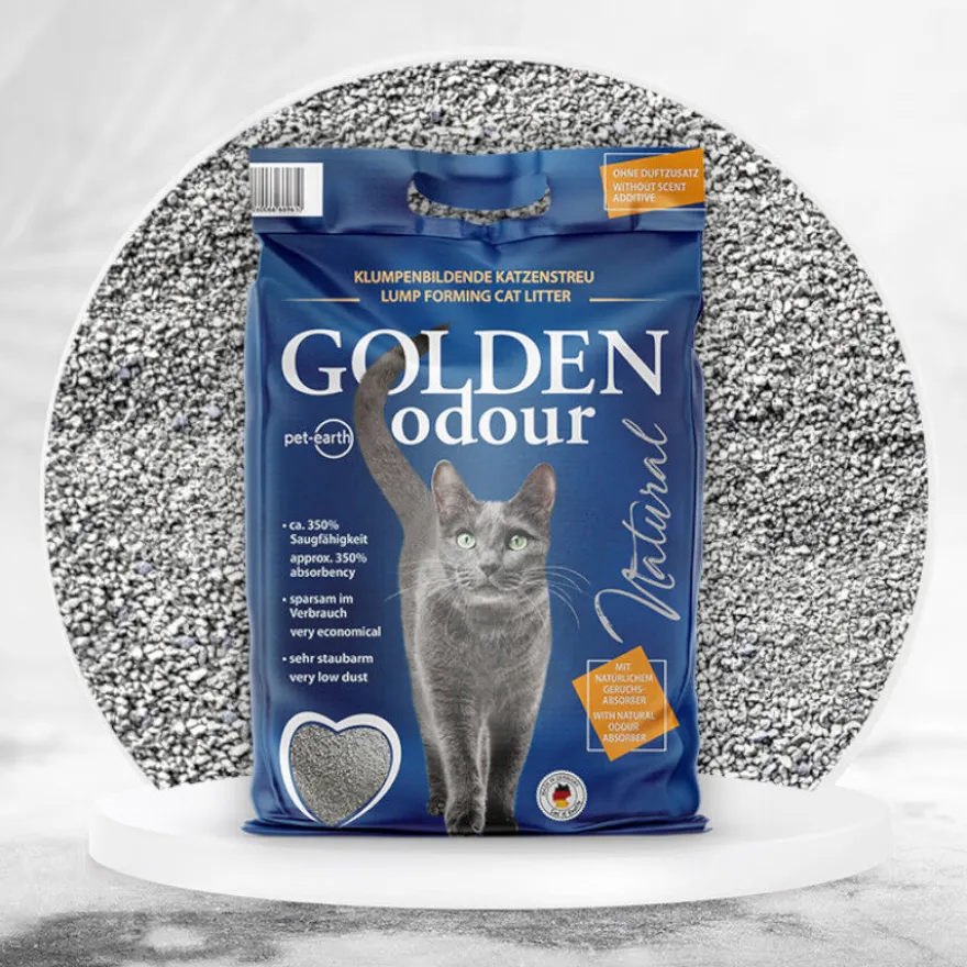 Golden Odour Arena Aglomerante Absorbe Olores para gatos