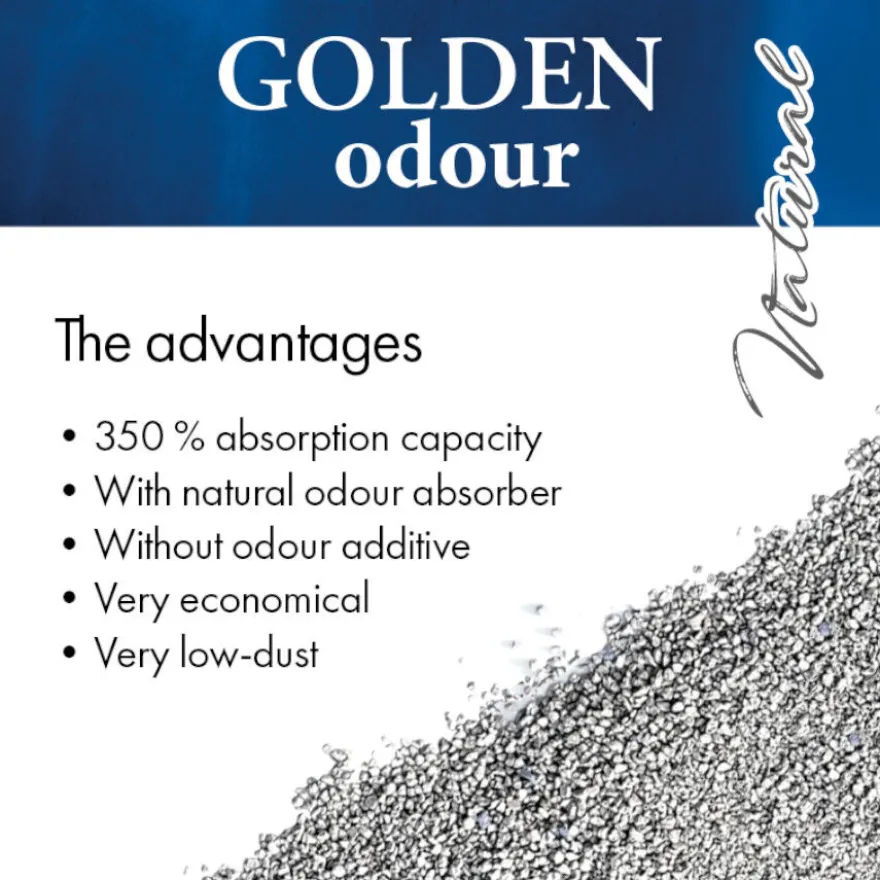 Golden Odour Arena Aglomerante Absorbe Olores para gatos