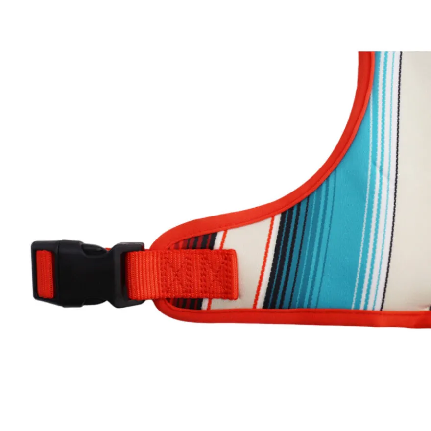 Gotoo Arnés ajustable estampado de rayas multicolor para perros