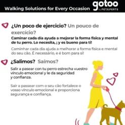 Gotoo Arnés ajustable estampado de rayas multicolor para perros