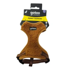 Gotoo Arnés ajustable teddy marrón para perros