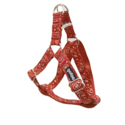 Gotoo Arnés estampado cachemira rojo para perros