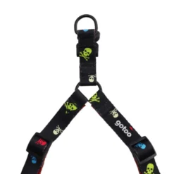 Gotoo Arnés estampado calavera negro para perros