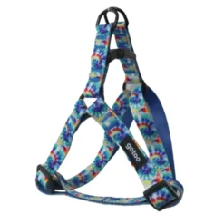 Gotoo Arnés estampado tie die azul para perro