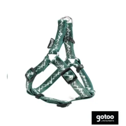 Gotoo Arnés estampado verde para perros