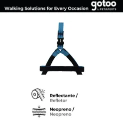 Gotoo Arnés reflectante de neopreno azul para perros