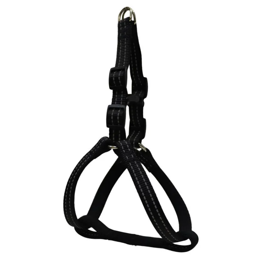 Gotoo Arnés reflectante de neopreno negro para perros