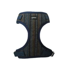 Gotoo Arnés tipo camiseta Tweed azul para perros