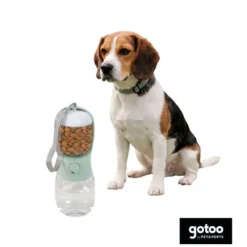 Gotoo Bebedero Comedero Portátil 2 en 1 para perros y gatos