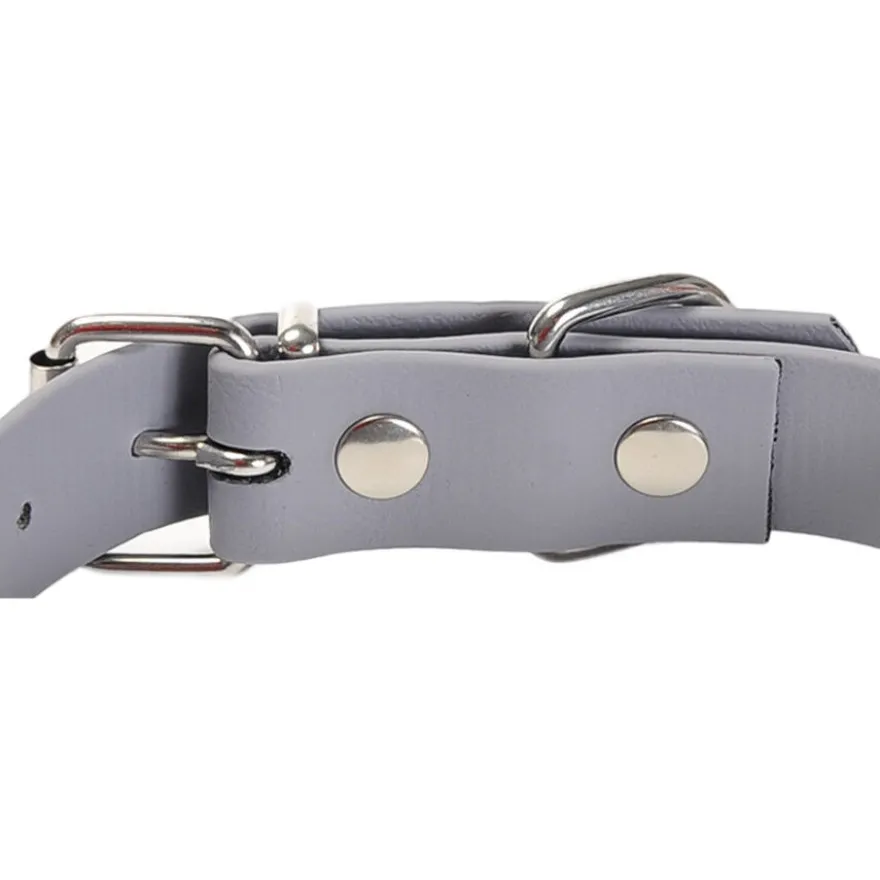 Gotoo Collar Biothane gris para perros