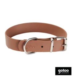 Gotoo Collar Biothane marrón para perros