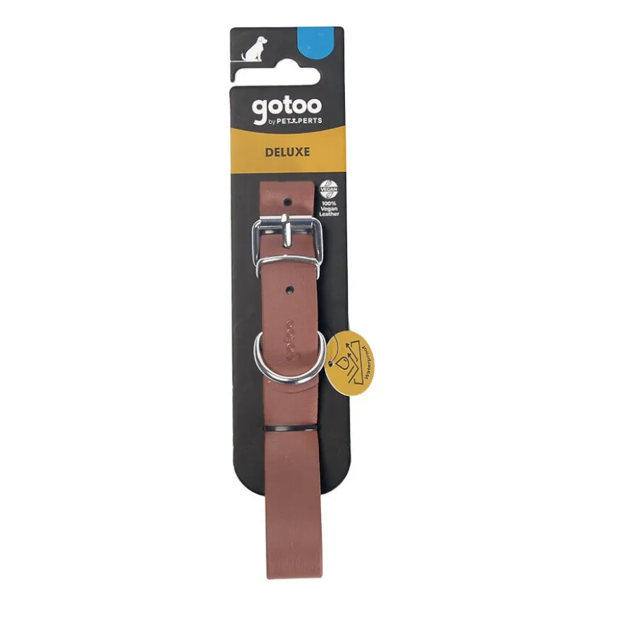 Gotoo Collar Biothane marrón para perros