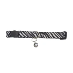 Gotoo Collar con cascabel de zebra para gatos