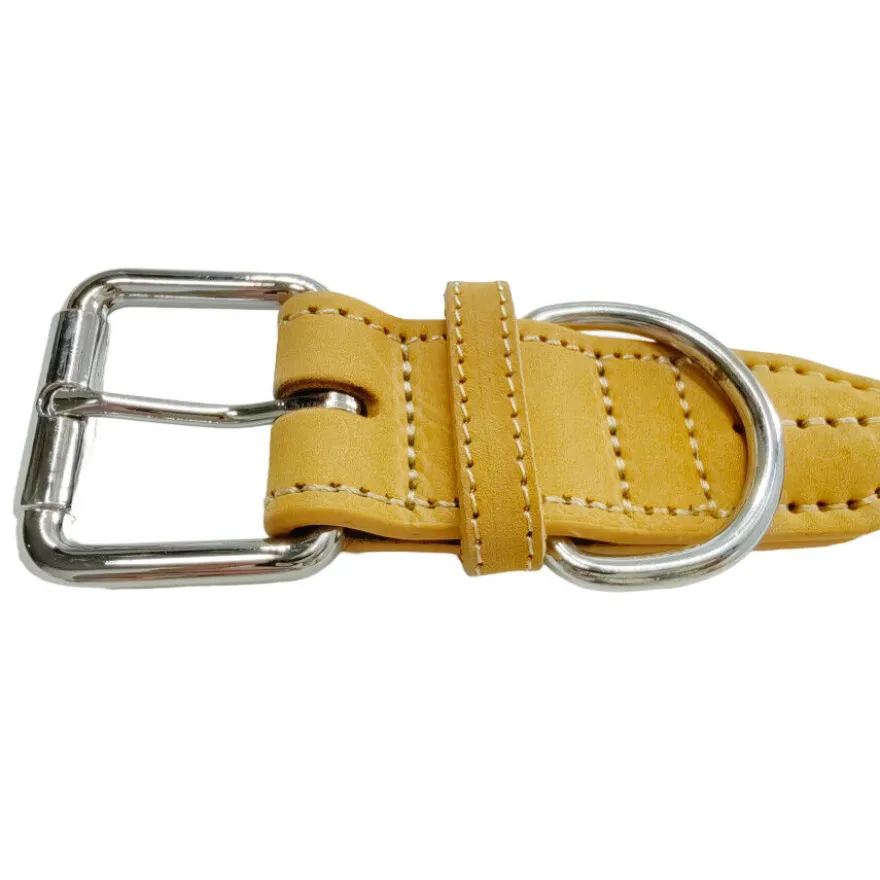 Gotoo Collar cuero azul para perros
