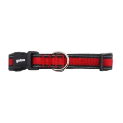 Gotoo Collar de malla transpirable rojo para perros