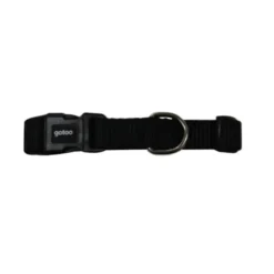 Gotoo Collar de nylon negro para perros