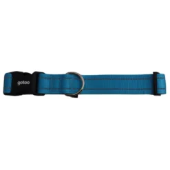 Gotoo collar de nylon reflectante azul para perros