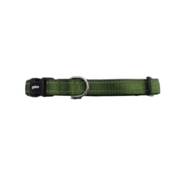 Gotoo Collar de nylon reflectante verde para perros