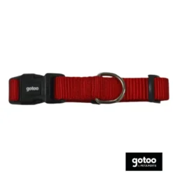 Gotoo Collar de nylon rojo para perros