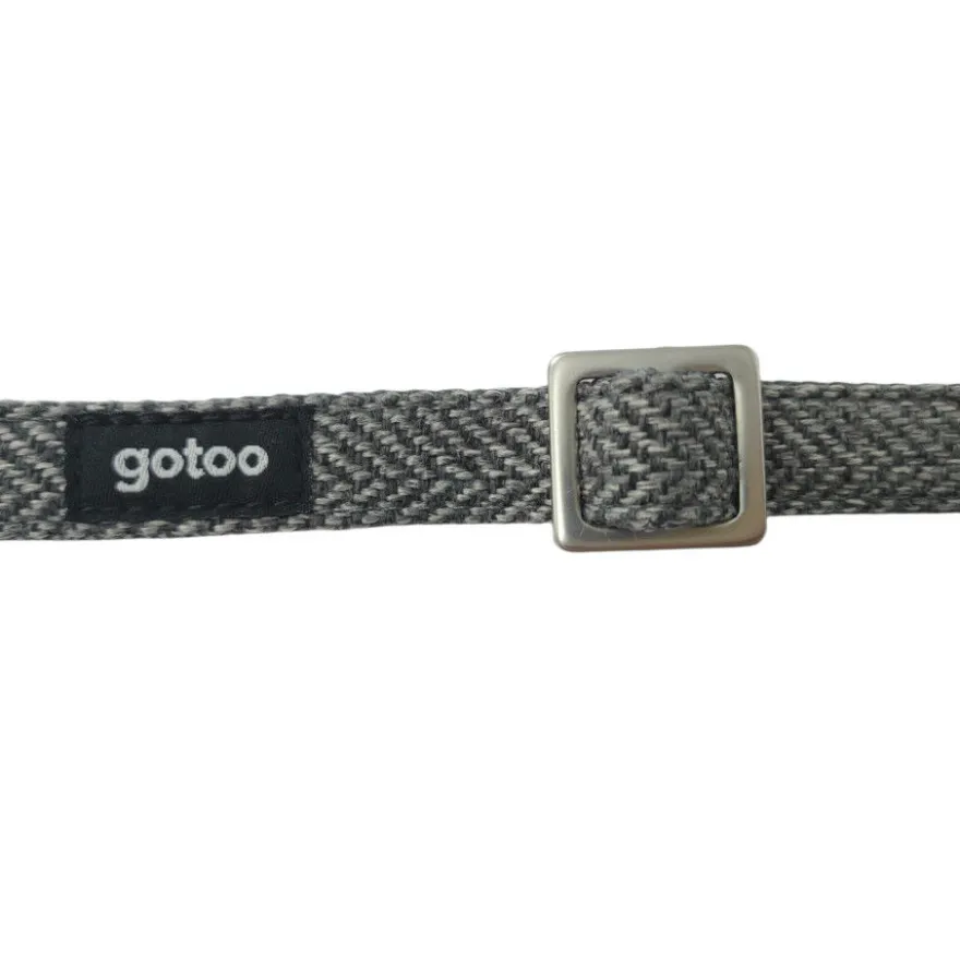 Gotoo Collar espiga gris para perros