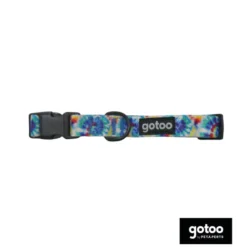 Gotoo Collar estampadado azul para perro