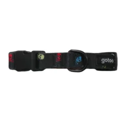 Gotoo Collar estampado calavera negro para perros
