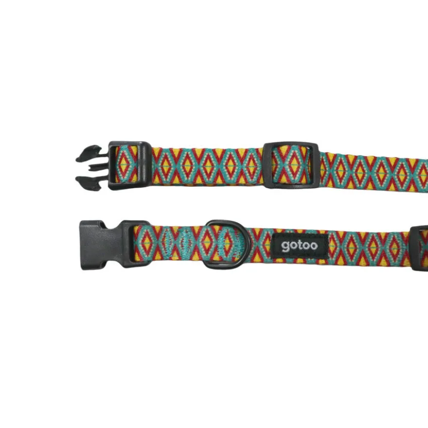 Gotoo Collar estampado geométrico para perros
