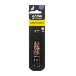 Gotoo Collar estampado leopardo para perros