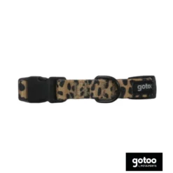 Gotoo Collar estampado leopardo para perros