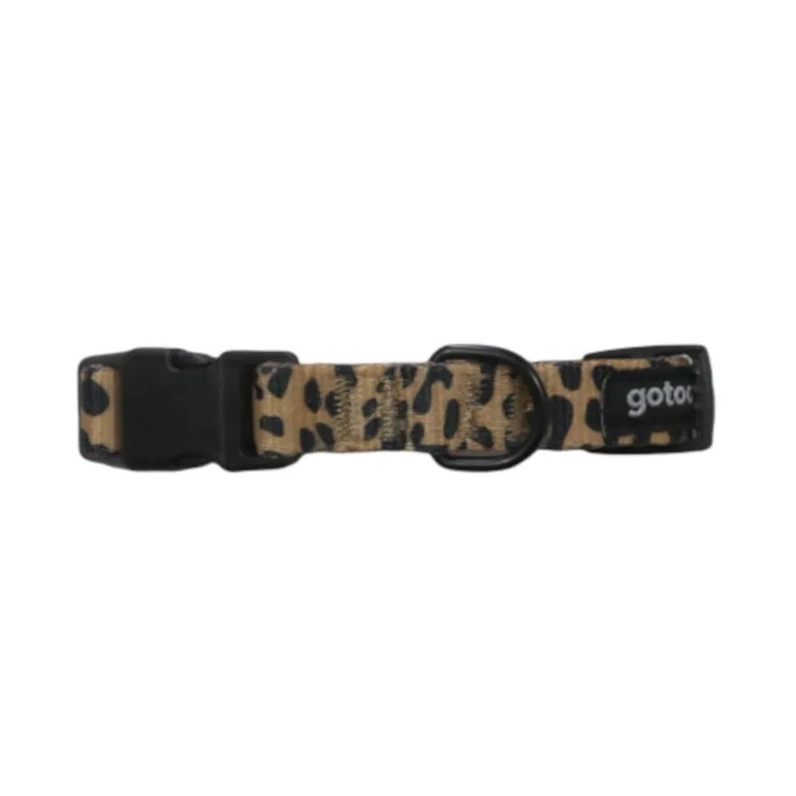 Gotoo Collar estampado leopardo para perros