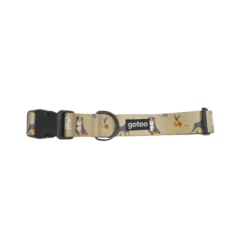 Gotoo Collar estampado marrón para perros