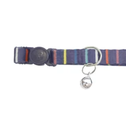 Gotoo Collar estampado rayas multicolor para gatos