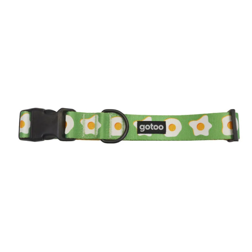 Gotoo Collar estampado verde para perro