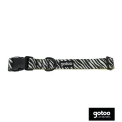 Gotoo Collar estampado zebra para perros