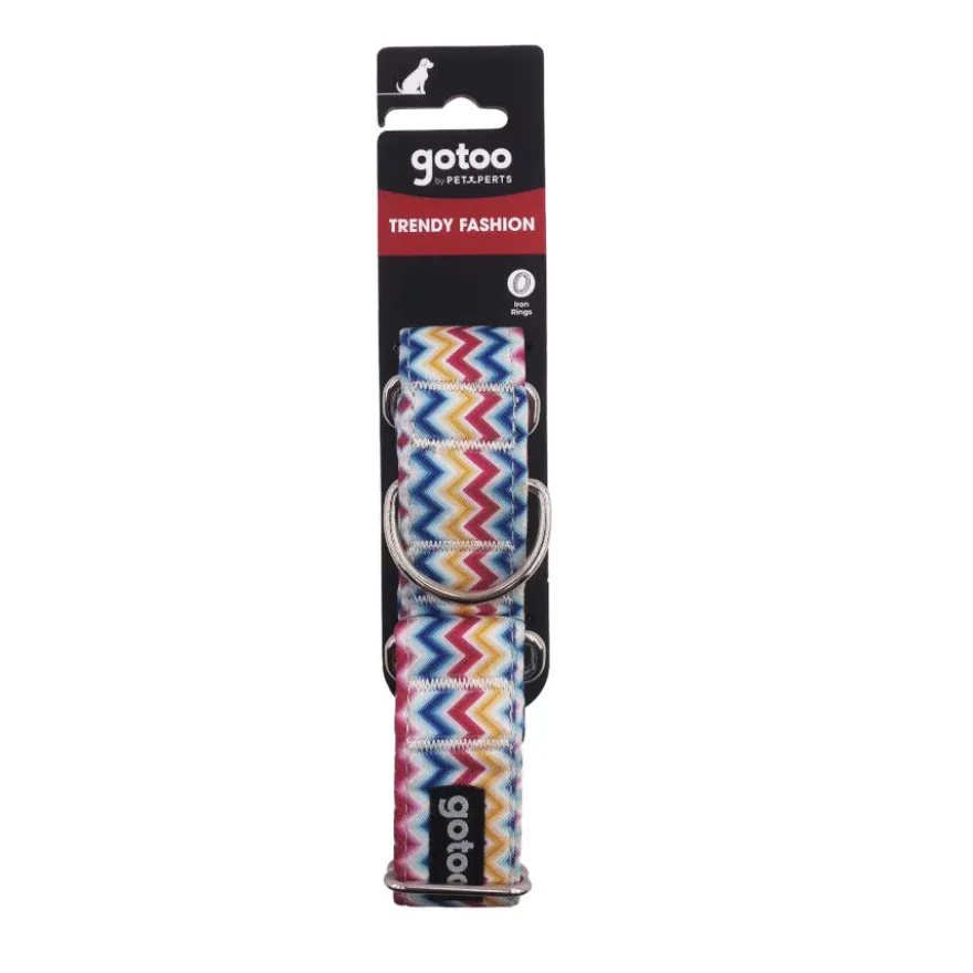 Gotoo Collar martingale de rayas para perros