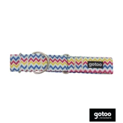 Gotoo Collar martingale de rayas para perros