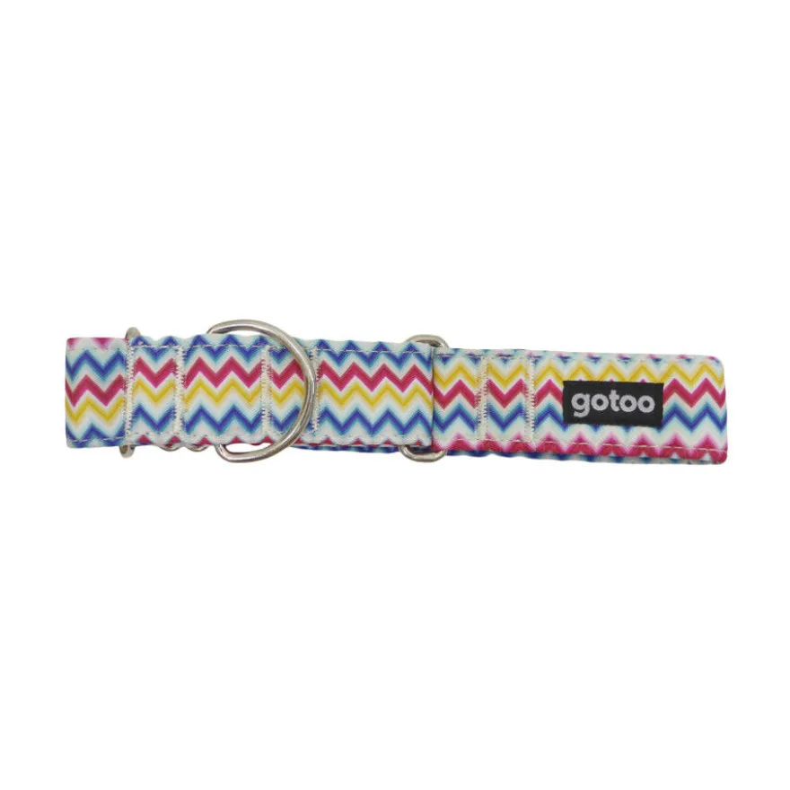 Gotoo Collar martingale de rayas para perros