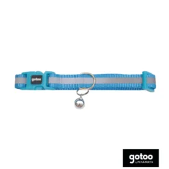 Gotoo Collar reflectante azul para gatos