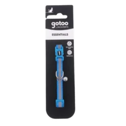 Gotoo Collar reflectante azul para gatos